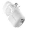 Wozinsky WF16-YCS 5000mAh 15W USB-C Mini Power Bank with Built-in USB-C Cable and Apple Watch Charger - White Wozinsky WF16-YCS 5000mAh 15W USB-C Mini Power Bank with Built-in USB-C Cable and Apple Watch Charger - White