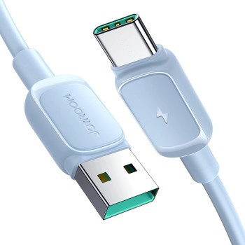 Joyroom Multi-Color Series A14 USB-A / USB-C 3A Cable 1.2 m - Blue Joyroom Multi-Color Series A14 USB-A / USB-C 3A Cable 1.2 m - Blue