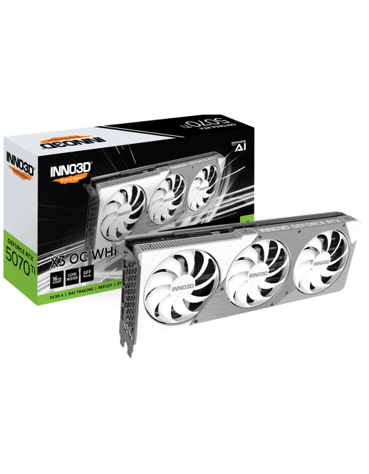 INNO3D GeForce RTX 5070 Ti 16GB GDDR7 X3 OC WHITE INNO3D GeForce RTX 5070 Ti 16GB GDDR7 X3 OC WHITE