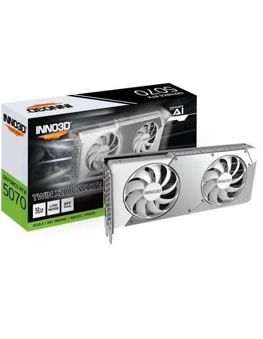 INNO3D GeForce RTX 5070 12GB GDDR7 Twin X2 OC White