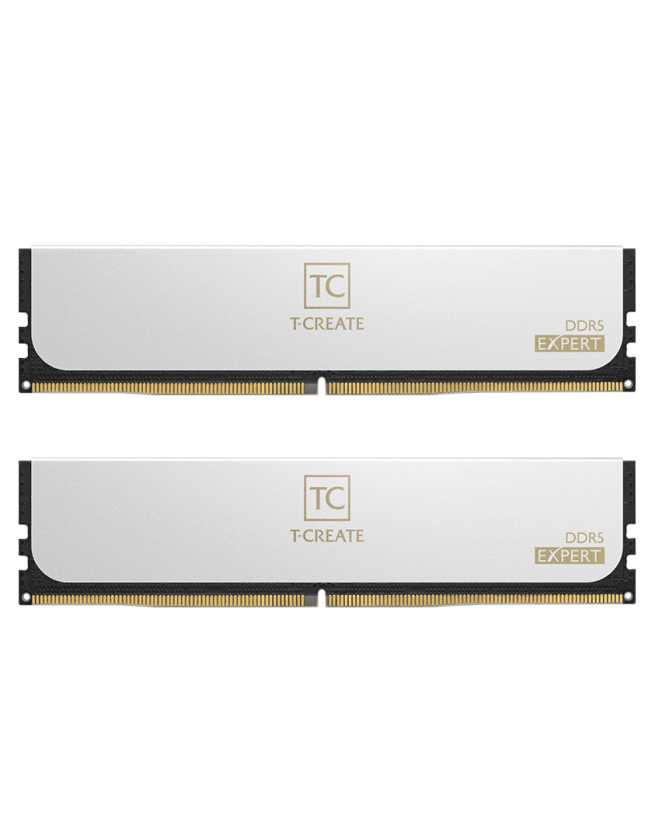 Team Group T-CREATE Expert 64GB DDR5 6000 MHz White SET - Available with custom build ONLY Team Group T-CREATE Expert 64GB DDR5 6000 MHz White SET - Available with custom build ONLY