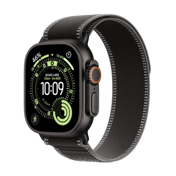 Watch Apple Watch Ultra 3 (2025) 5G 49mm Black Titanium Case with Trail Loop S/M - Black/Charcoal