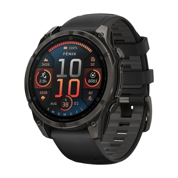 Watch Garmin Fenix 8 GPS 47mm Silicon Black Band - Black Watch Garmin Fenix 8 GPS 47mm Silicon Black Band - Black