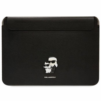 Karl Lagerfeld Saffiano Karl&amp;amp;Choupette case for a 14" laptop - black