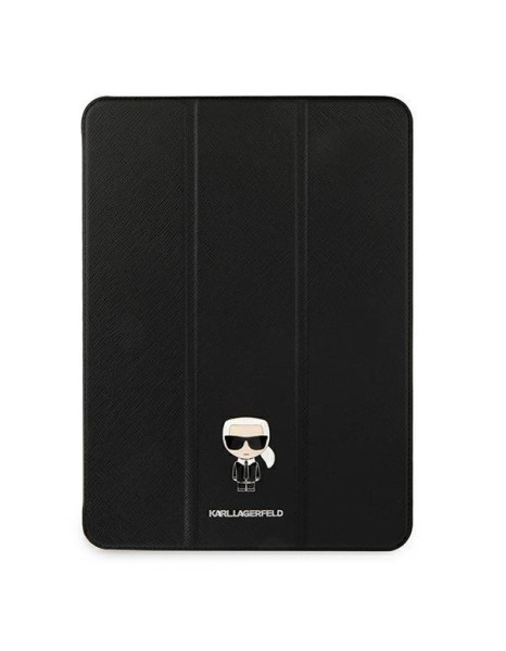 Karl Lagerfeld Saffiano Ikonic Karl Case for iPad 12.9" Pro 2021 - Black