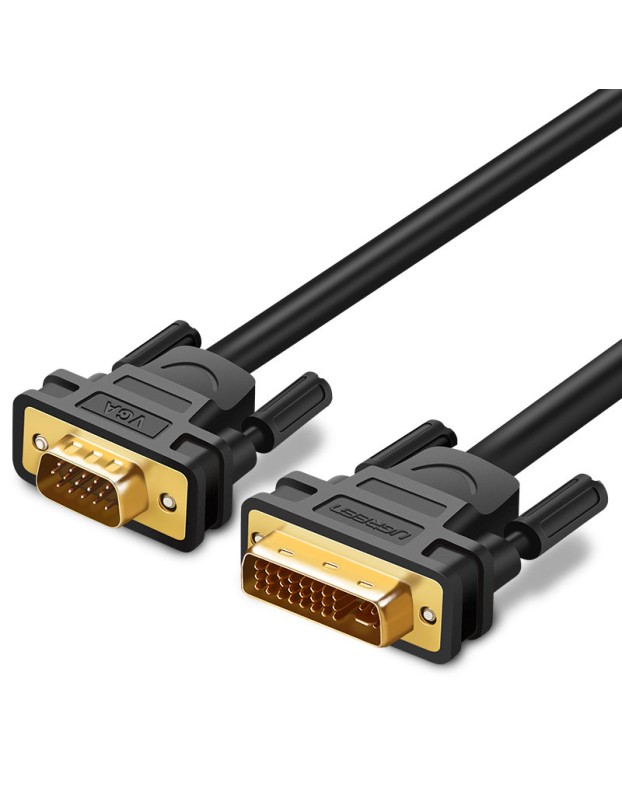 Ugreen cable cable DVI-I (Dual Link - 24+5) - VGA 2m black (DV102)