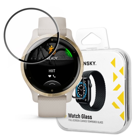 Wozinsky Watch Glass hybrid glass for Garmin Venu black