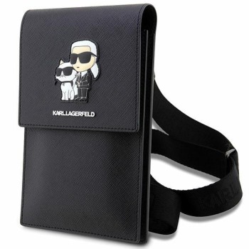 Karl Lagerfeld Handbag KLWBSAKCPMK black/black Saffiano Karl &amp; Choupette