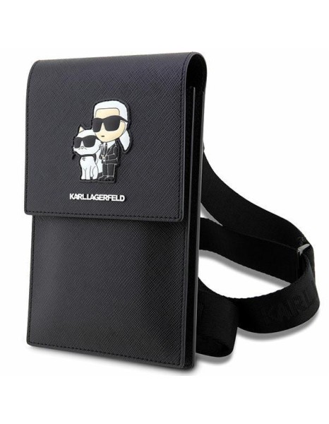 Karl Lagerfeld Handbag KLWBSAKCPMK black/black Saffiano Karl &amp; Choupette