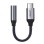 Ugreen Headphone Adapter with 3.5mm mini jack to USB Type C 10cm gray (30632)