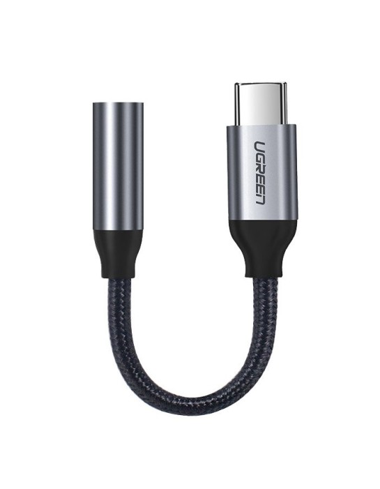 Ugreen Headphone Adapter with 3.5mm mini jack to USB Type C 10cm gray (30632) Ugreen Headphone Adapter with 3.5mm mini jack to USB Type C 10cm gray (30632)