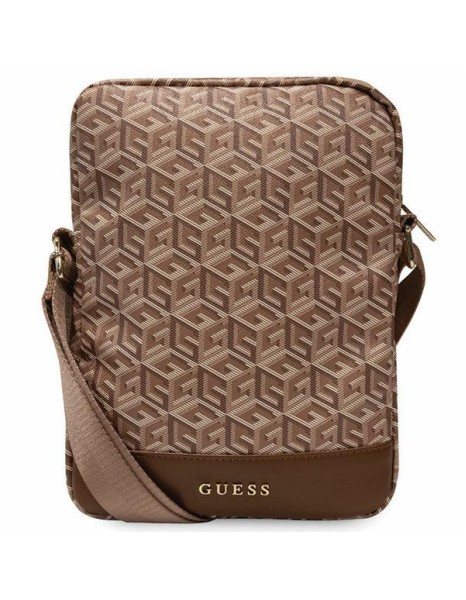 Guess Bag GUTB10HGCFSEW 10" brown/brown GCube Stripe Tablet Bag Guess Bag GUTB10HGCFSEW 10" brown/brown GCube Stripe Tablet Bag