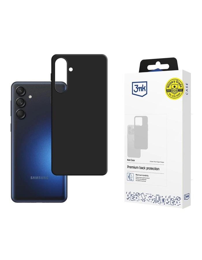 3mk Matt Case for Samsung Galaxy M55 - Black
