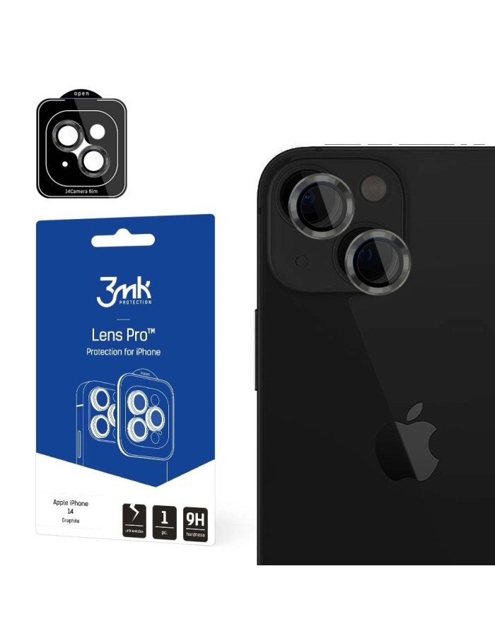 Apple iPhone 15 - 3mk Lens Protection Pro Graphite Apple iPhone 15 - 3mk Lens Protection Pro Graphite