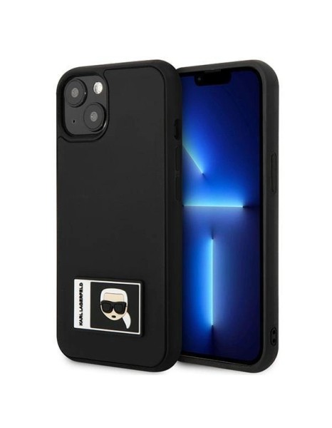 Karl Lagerfeld Ikonik Patch Case for iPhone 13 - Black