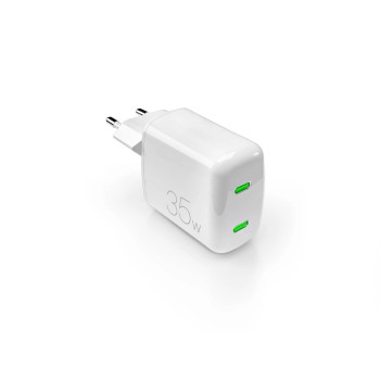 Puro MiniPro 35W GaN 2xUSB-C Wall Charger - White Puro MiniPro 35W GaN 2xUSB-C Wall Charger - White