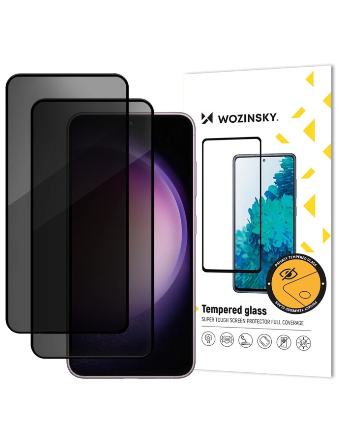 Wozinsky Privacy Glass tempered glass for Xiaomi Redmi 14C 5G, 2-pack