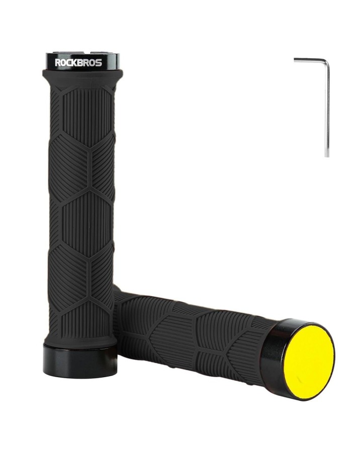 Rockbros 40720007001 bicycle grips with reflector - black Rockbros 40720007001 bicycle grips with reflector - black