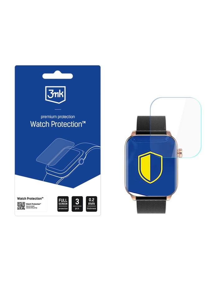 3mk Watch Protection ARC Smartwatch Screen Protector Film for MAXCOM Oxygen 2 FW64