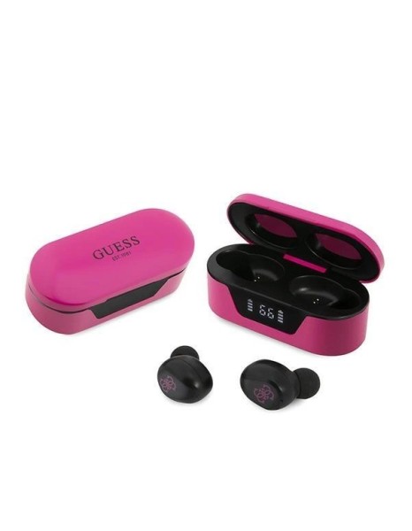 Guess GUTWST31EM TWS Bluetooth headphones + magenta docking station Guess GUTWST31EM TWS Bluetooth headphones + magenta docking station
