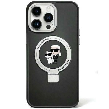 Karl Lagerfeld KLHMP15MHMRSKCK iPhone 15 Plus 6.7"black/black hardcase Ring Stand Karl&amp;amp;Choupette MagSafe