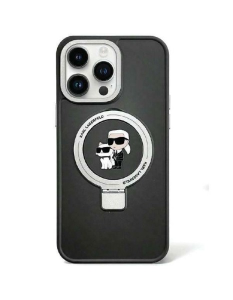 Karl Lagerfeld KLHMP15MHMRSKCK iPhone 15 Plus 6.7"black/black hardcase Ring Stand Karl&amp;amp;Choupette MagSafe