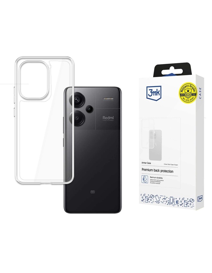 3mk Armor Case for Xiaomi Redmi Note 13 Pro+ - Transparent 3mk Armor Case for Xiaomi Redmi Note 13 Pro+ - Transparent