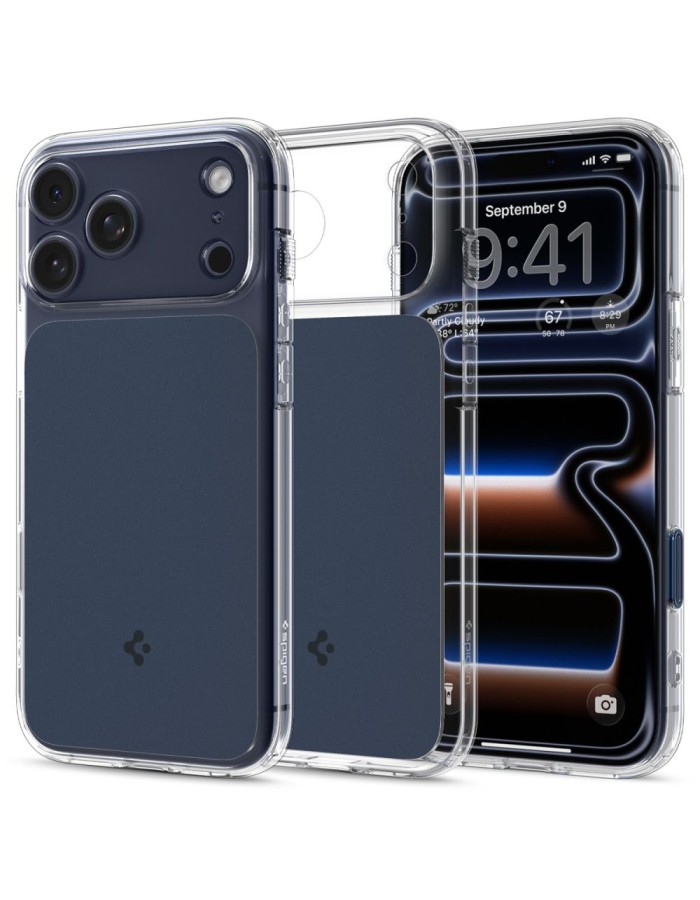 Spigen Thin Fit MagSafe Case for iPhone 17 Pro Max - Clear Navy Blue Spigen Thin Fit MagSafe Case for iPhone 17 Pro Max - Clear Navy Blue