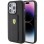Ferrari Grip Stand Metal Logo case for iPhone 15 Pro Max - black