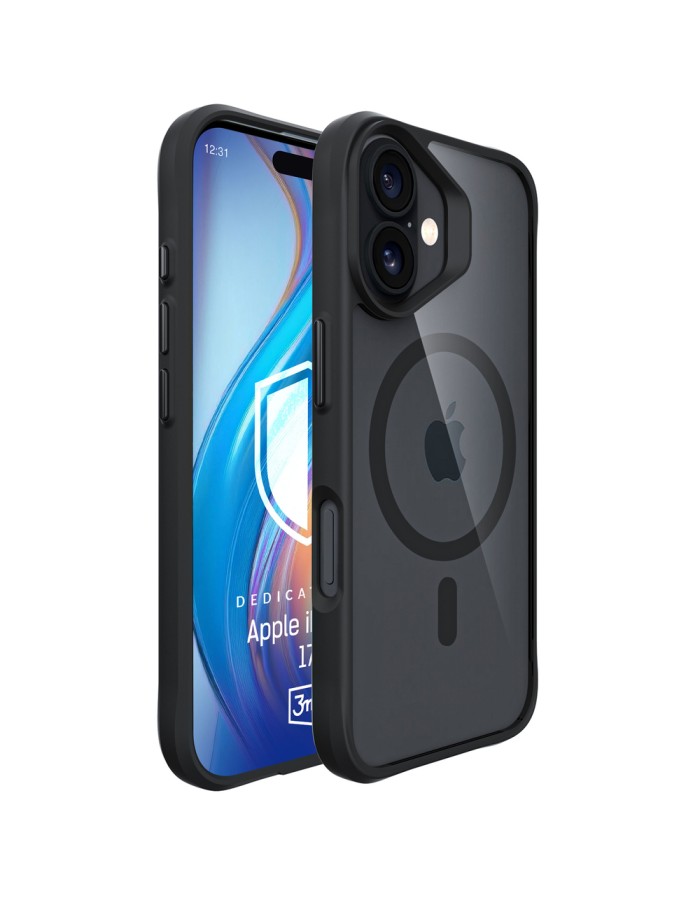 3mk Satin Armor MagCase for iPhone 17 - Black