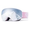Qunature Pink Children's skiing goggles (medium/large children's version) Qunature Pink Children's skiing goggles (medium/large children's version)