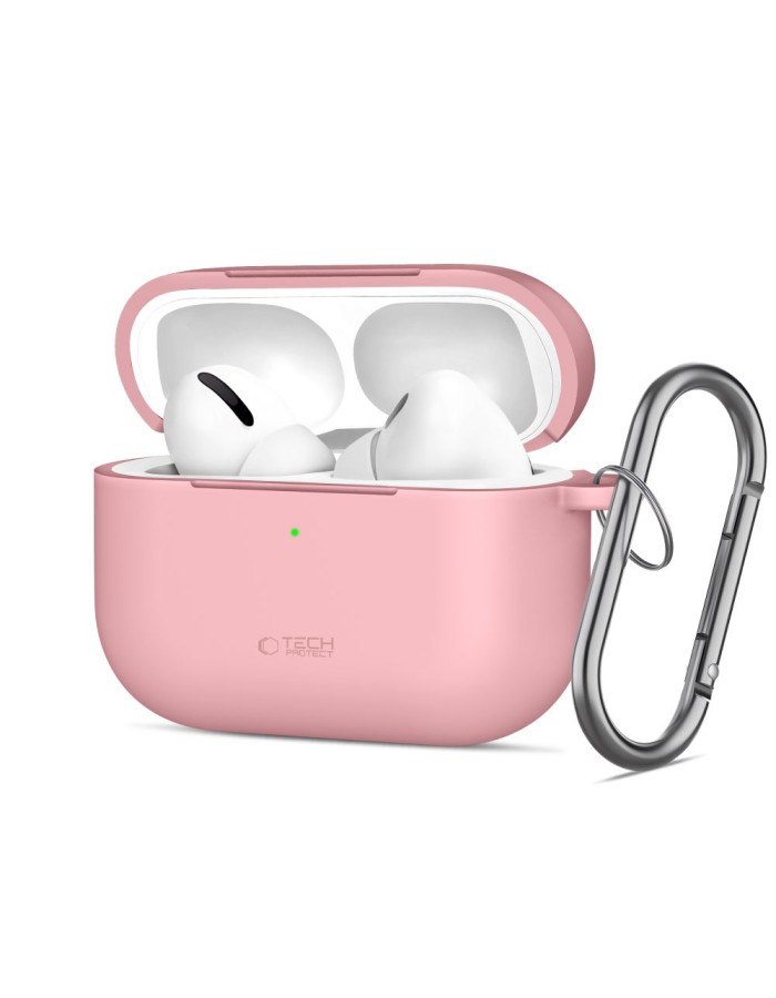Tech-Protect Silicone Hook Case for AirPods Pro - Pink Tech-Protect Silicone Hook Case for AirPods Pro - Pink