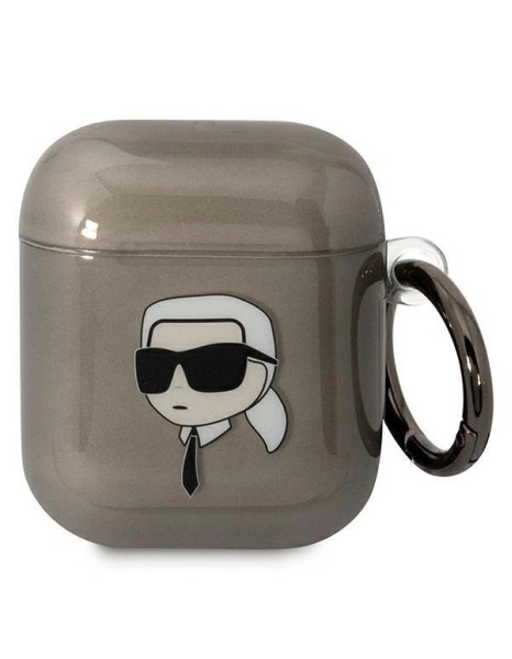 Karl Lagerfeld KLA2HNIKTCK AirPods 1/2 cover black/black Karl`s Head