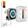 Spigen Glas.tR EZ Fit tempered glass for Apple Watch Ultra / Ultra 2 (49 mm) - 2 pcs. Spigen Glas.tR EZ Fit tempered glass for Apple Watch Ultra / Ultra 2 (49 mm) - 2 pcs.