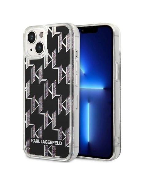 Karl Lagerfeld KLHCP14MLMNMK iPhone 14 Plus 6.7 "hardcase black / black Liquid Glitter Monogram