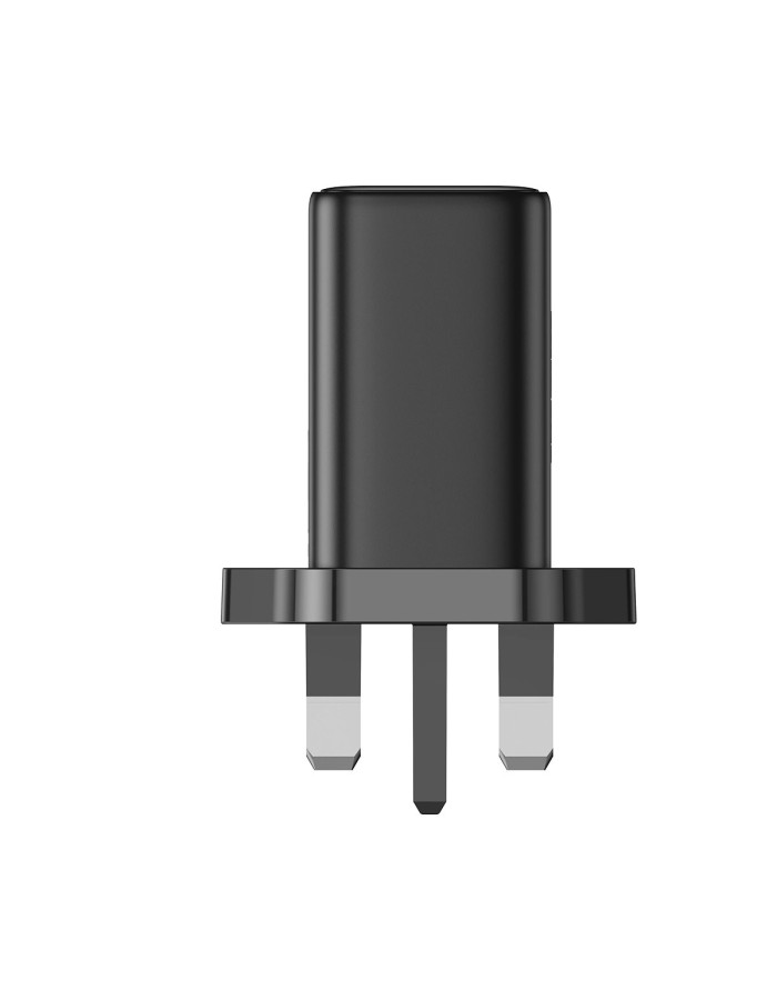 Joyroom JR-TCF10 fast charger 2x USB-C USB-A 32W (UK plug) - black Joyroom JR-TCF10 fast charger 2x USB-C USB-A 32W (UK plug) - black