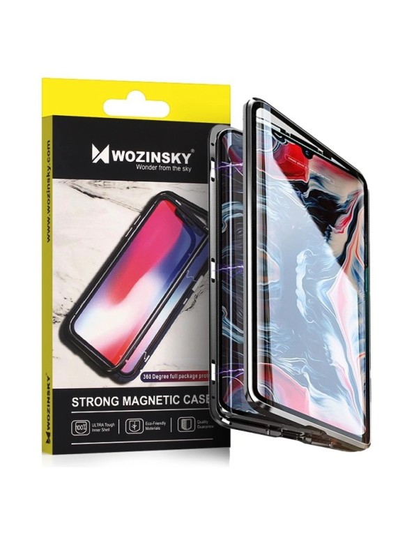 Wozinsky Full Magnetic Case Full Body Front and Back Cover with built-in glass for Samsung Galaxy A72 4G black-transparent Wozinsky Full Magnetic Case Full Body Front and Back Cover with built-in glass for Samsung Galaxy A72 4G black-transparent