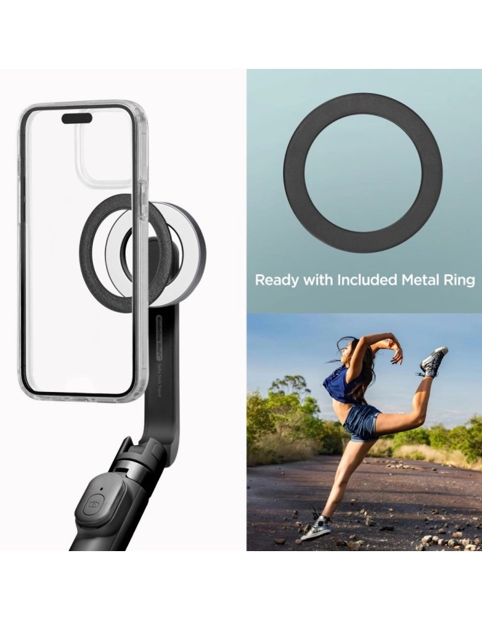 Selfie stick Spigen S571W MagSafe Bluetooth with tripod - black