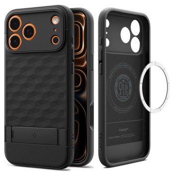 Spigen Parallax "S" MagSafe Case for iPhone 17 Pro Max - Matte Black