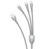 Dudao 3in1 USB cable - Lightning / microUSB / USB Type C 65W 1.2m gray (L20X) Dudao 3in1 USB cable - Lightning / microUSB / USB Type C 65W 1.2m gray (L20X)