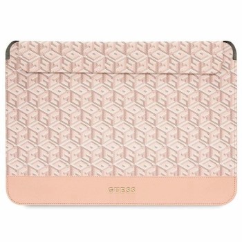 Guess GCube Stripes case for a 14" laptop - pink