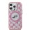 Karl Lagerfeld IML Monogram Karl &amp;amp; Choupette Head MagSafe iPhone 15 Case - Pink