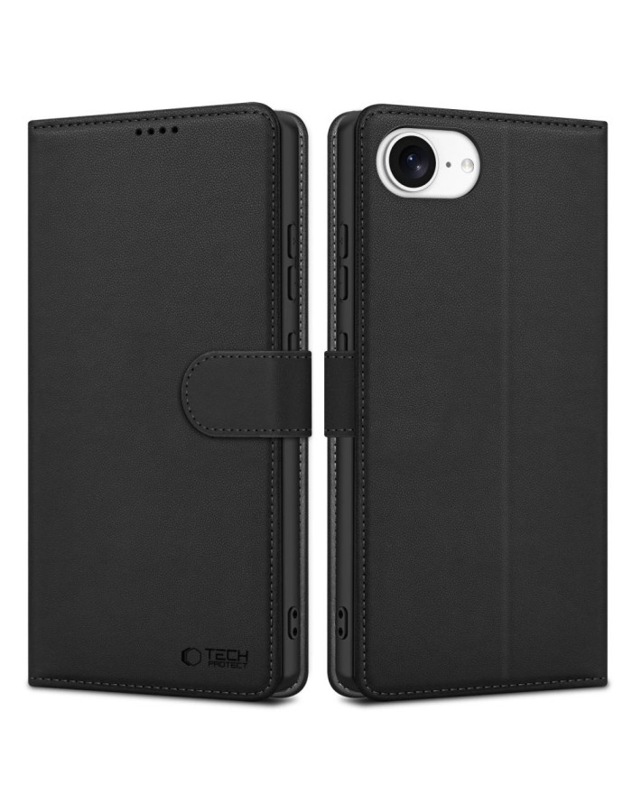 Tech-Protect Wallet Case for iPhone 16e / 17e - Matte Black Tech-Protect Wallet Case for iPhone 16e / 17e - Matte Black