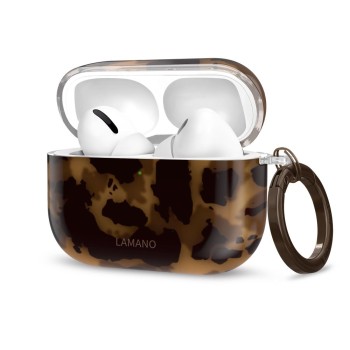 Tech-Protect Lamano case for AirPods Pro 1 / 2 - black and brown Tech-Protect Lamano case for AirPods Pro 1 / 2 - black and brown