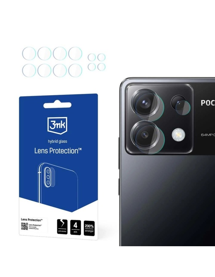 3mk Lens Protection™ hybrid camera glass for Poco X6 5G