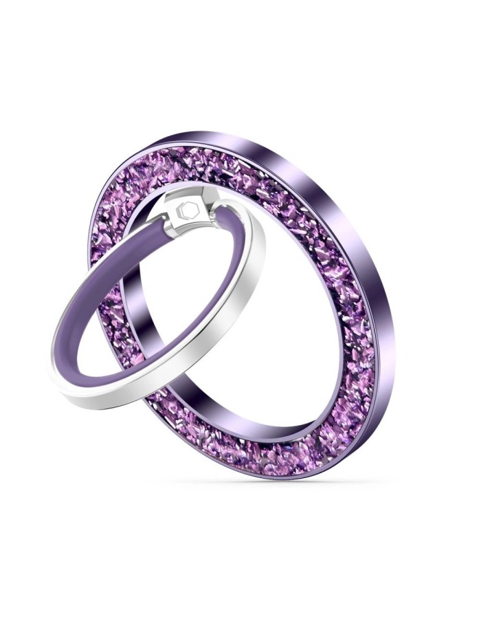 Tech-Protect MMR200 magnetic holder / ring with MagSafe - purple with crystals Tech-Protect MMR200 magnetic holder / ring with MagSafe - purple with crystals