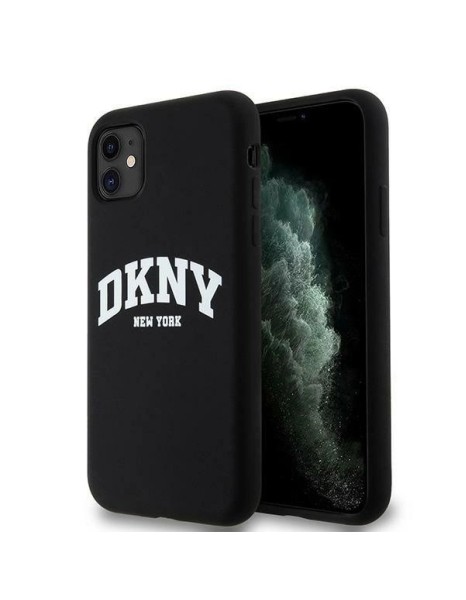 DKNY Liquid Silicone White Printed Logo MagSafe Case for iPhone 11/Xr - Black DKNY Liquid Silicone White Printed Logo MagSafe Case for iPhone 11/Xr - Black
