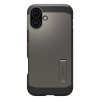 Spigen Tough Armor MagSafe case with stand for iPhone 16 - gunmetal