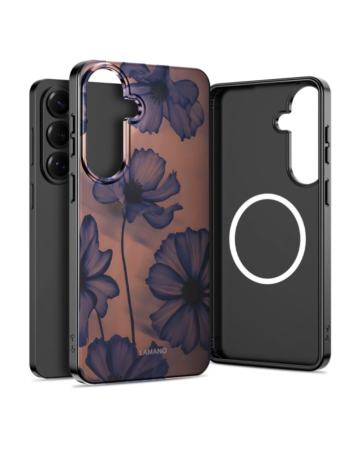 Tech-Protect Lamano MagSafe Case for Samsung Galaxy S26 - brown-purple