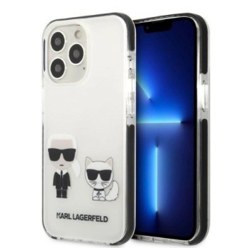 Karl Lagerfeld KLHCP13LTPEKCW iPhone 13 Pro / 13 6.1" hardcase white/white Karl&amp;amp;Choupette